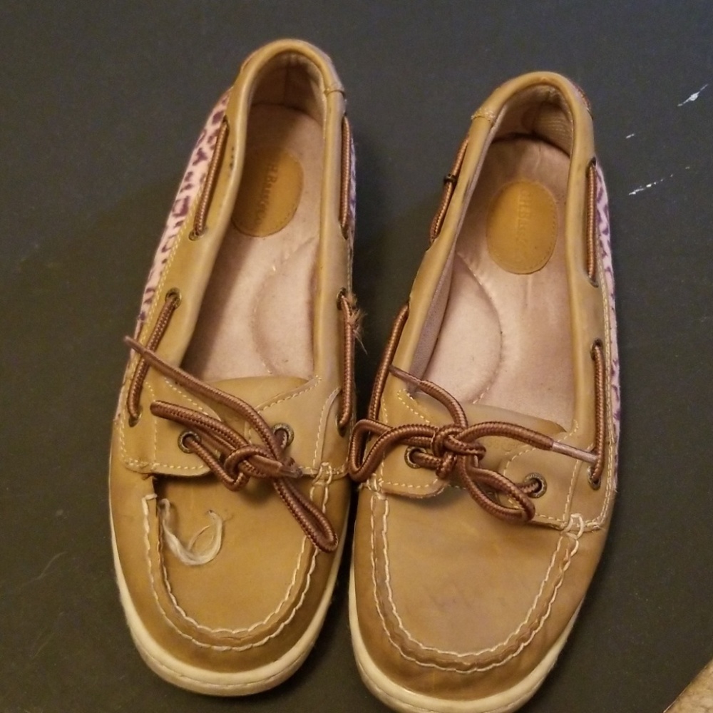 Leather, Leopard Shoe- Bass